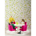 Lundby - Dockhusmöbler, Matgrupp cerise