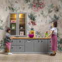 Lundby - Dockhusmöbler, Kök med Diskho & Diskmaskin Grå