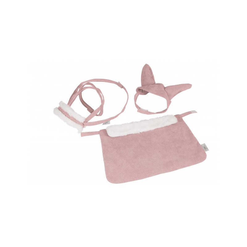 byAstrup - Täcke, hätta och träns till käpphäst, rosa