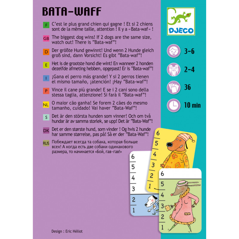 Djeco - Playing cards, Bata-waf
